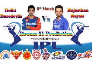 Dream11 Prediction of 6th Match Of IPL 2018 Season – Rajasthan Royals Vs Delhi Daredevils