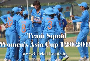 Women's Asia Cup T20 2018 Team Squad
