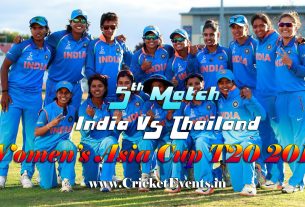 5th Match of Women’s Asia Cup T20 2018 - India Women Vs Thailand Women