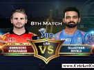 SunRisers Hyderabad Vs Rajasthan Royals - 8th Match of IPL 2019 tournament