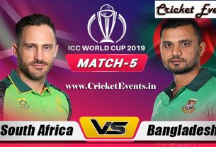 South Africa Vs Bangladesh - Preview and Live Score - Cricket World Cup 2019